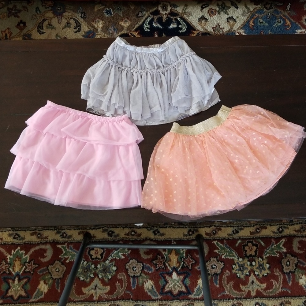 THREE Girl's Tutu Size 5